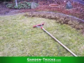 Ein Handvertikutierer holt Unmengen an Rasenfilz aus dem Boden. Ihn zu benutzen ist die gründlichste Methode, um seinen Rasen zu vertikutieren.